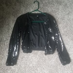 Sequin Crop Jacket